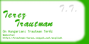 terez trautman business card